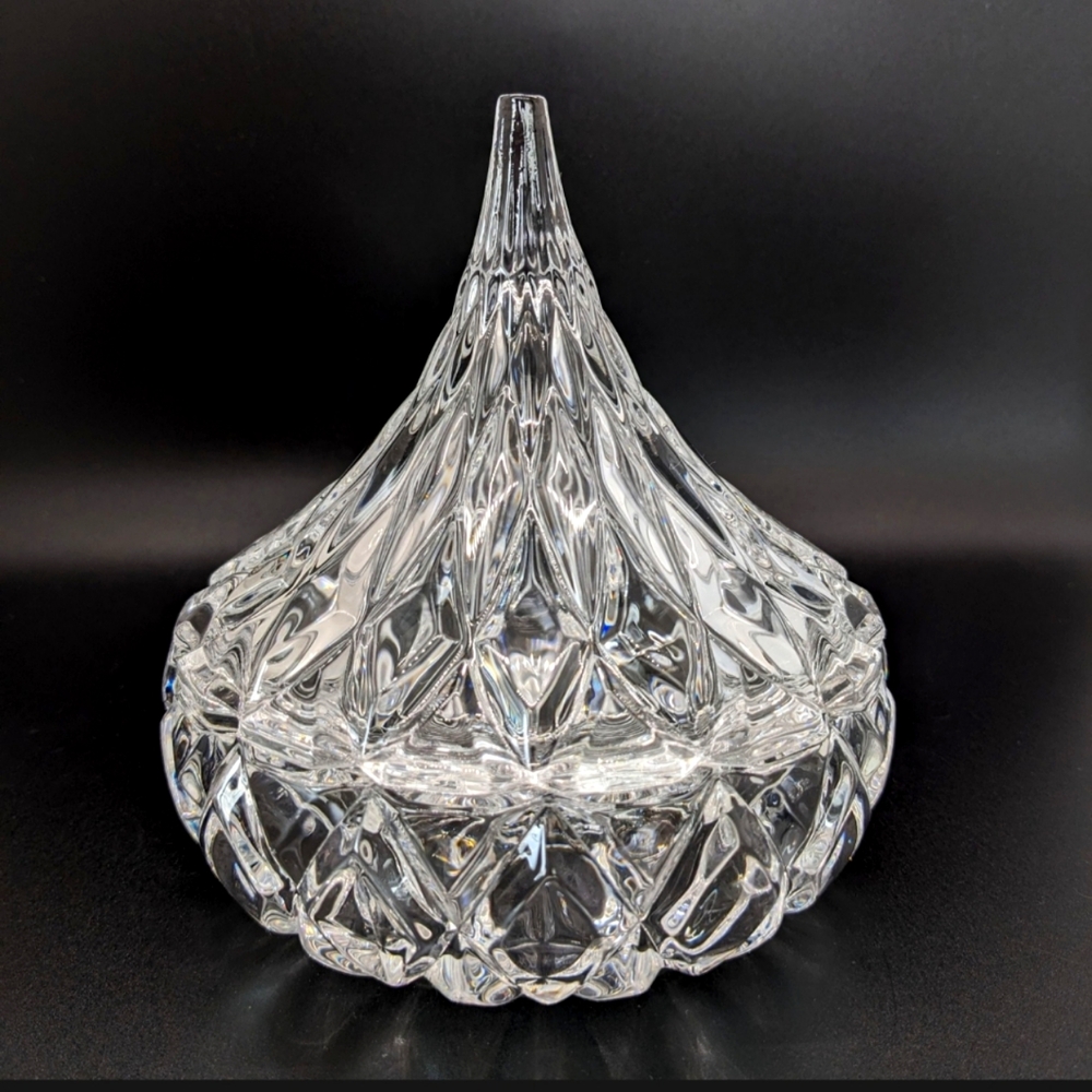 Vintage Hershey's Kisses "Crystal Kiss" Candy Dish